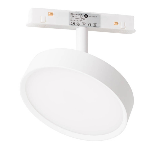 Okrągła lampa do szyny MAGNETIC M0042Z Maxlight LED 11,5W 2700-5000K magnetyczna biały
