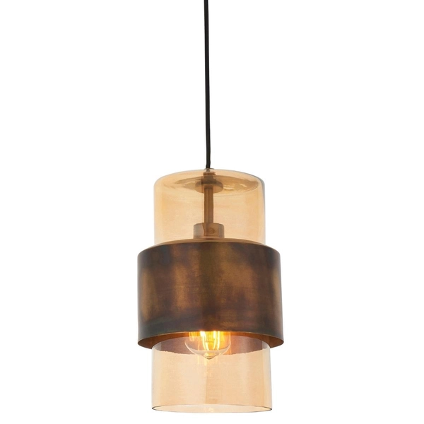 Zwisowa lampa L&-190599 Light& nad stół loftowa patyna mosiądz