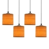 Salonowa lampa wisząca LEGNO 34-18366 wielopunktowa brązowa czarna
