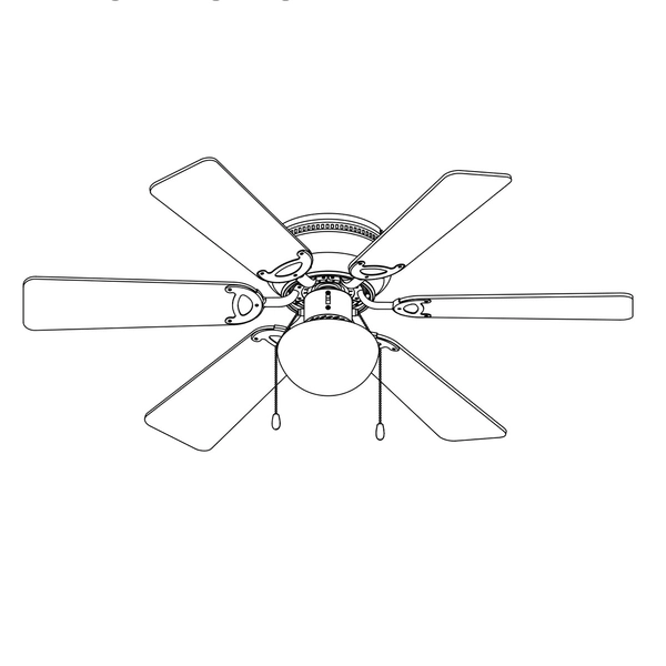 LAMPOWENTYLATOR sufitowy UGO 0307W Globo drewniana OPRAWA plafon WIATRAK z regulacją obrotów nikiel biały grafitowy