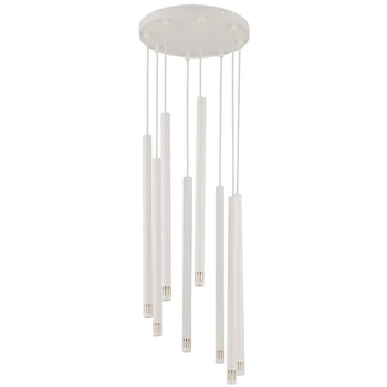 Modernistyczna LAMPA wisząca SOPEL LASER 33232 Sigma metalowa OPRAWA kaskada ZWIS sople tuby białe