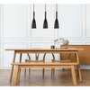 Wisząca LAMPA hygge SOLIN LP-181/3L BK Light Prestige metalowa OPRAWA na listwie ZWIS kaskada czarna