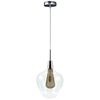LAMPA wisząca DYSON 308054 Polux szklana OPRAWA skandynawska zwis przezroczysty chrom