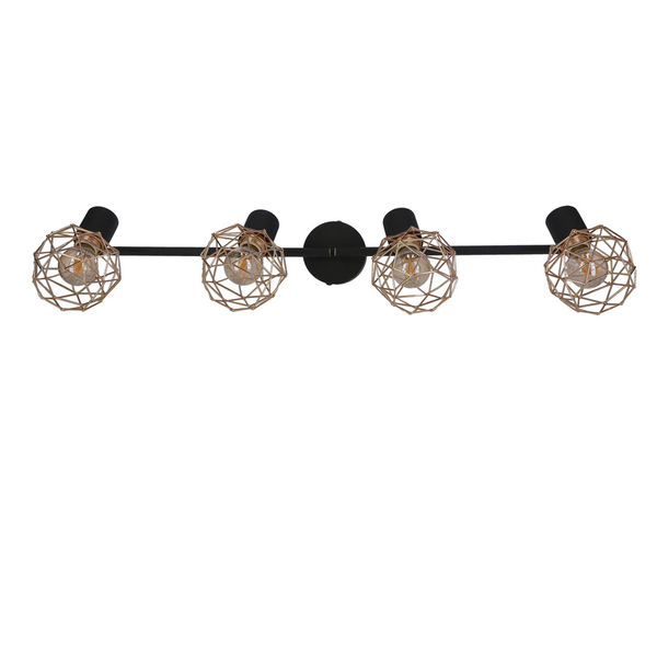 Lampa sufitowa do salonu Acrobat 94-66657 Candellux koszyczki druciane czarne