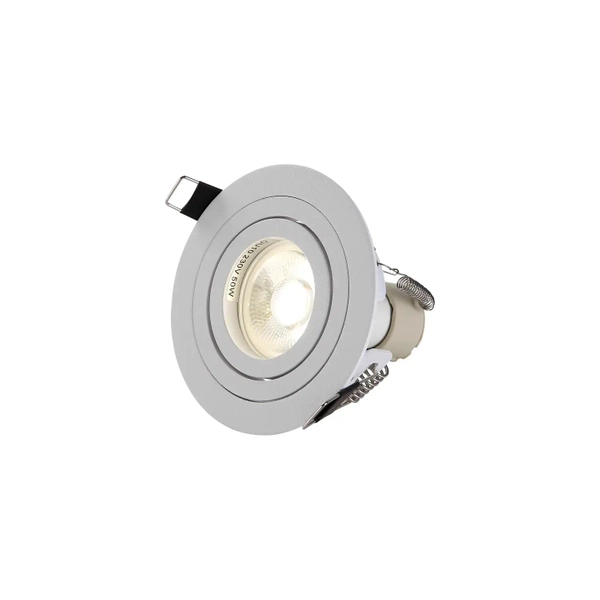 Aluminiowa lampa wpustowa Halo RL0103-WH Yaskr do jadalni biała