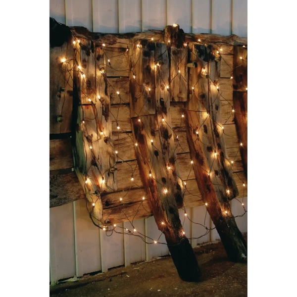 Świetlna kurtyna dekoracja okienna 2x1m 160 LED 2,4W biała ciepła IP44