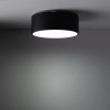 Minimalistyczny plafon tarasowy Livo 10984 okrągły IP54 czarny biały