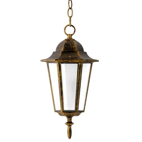 Zewnętrzna LAMPA klasyczna LIGURIA 202178 Polux wisząca OPRAWA ogrodowa IP33 outdoor patyna