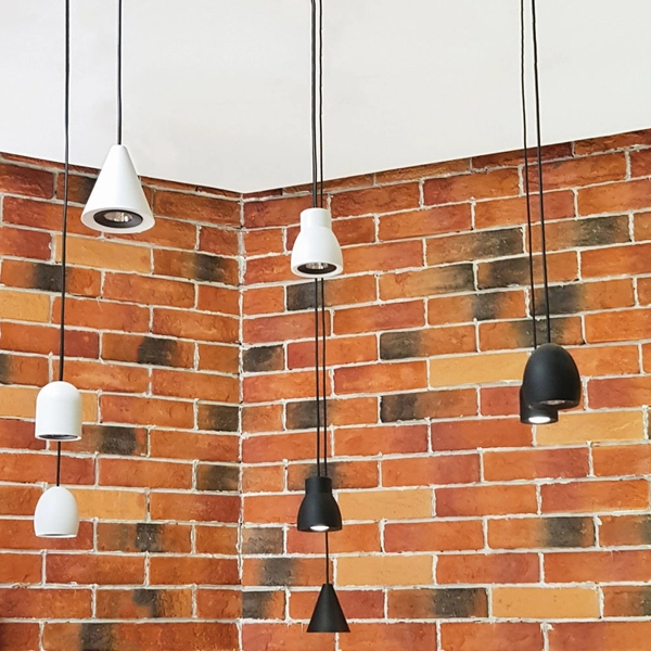 Stożkowa lampa wisząca Bell 521003102 Elkim LED 5W 3000K loft biała