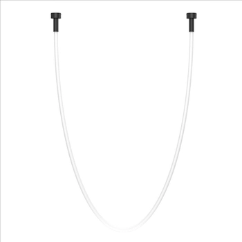 Podłużna lampa wisząca Hebi 3022 Shilo lina LED 38W 3000K wąż biały czarny