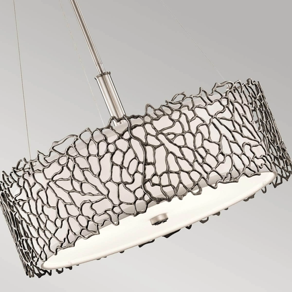 Okrągła lampa wisząca Silver Coral KL-SILVER-CORAL-P-A Kichler srebrny