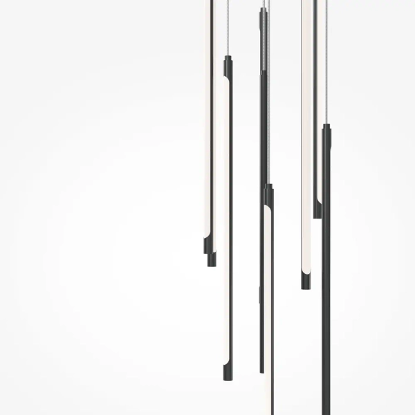 Zwisająca lampa Lightstick MOD236PL-L54B3K LED 46W 3000K sople czarne