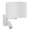 Naścienna lampa do sypialni LUSSO 11520 nocna biała