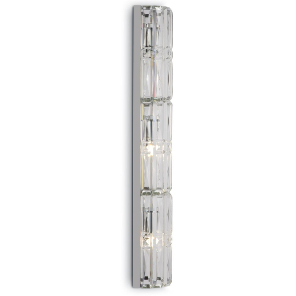 Kryształowa lampa ścienna Facet MOD094WL-03CH Maytoni tuba chrom