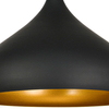Loftowa LAMPA wisząca 8112/1 -01 Elem metalowa OPRAWA industrialny ZWIS kropla czarna złota