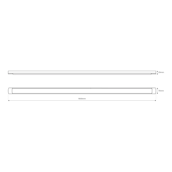 Nasufitowa listwa do biura EK9841 LED 45W 4000K biała