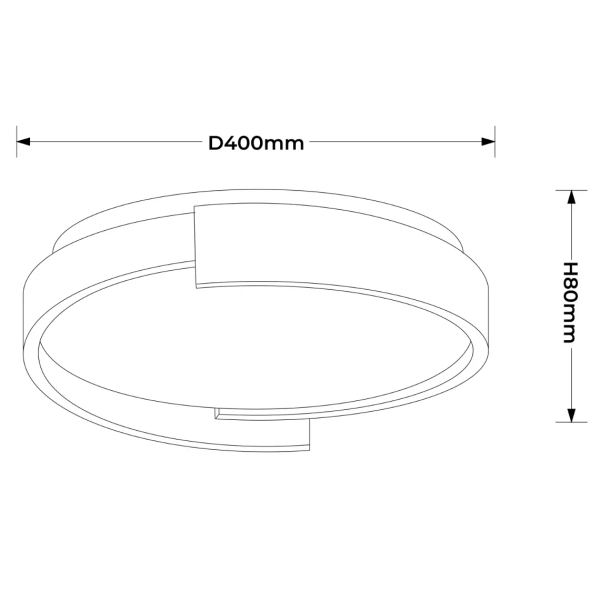 Plafon do przedpokoju Halo LP-1453/1C-38 WH LED 25W 3000-6000K biały