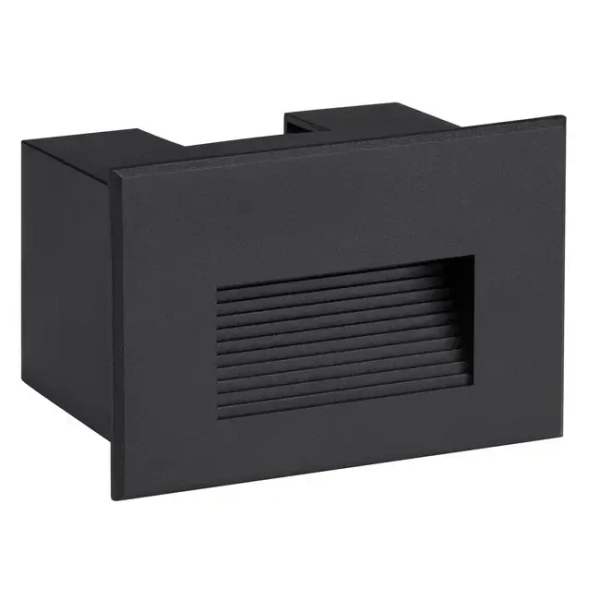 Ogrodowa lampa ścienna CENDILO LE75320 LED 4W 3000K podtynkowa IP65 czarna