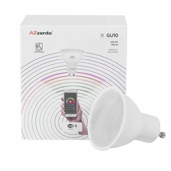Ledowa żarówka halogenowa WiFi Smart AZ3805 5W GU10 sterowanie głosowe