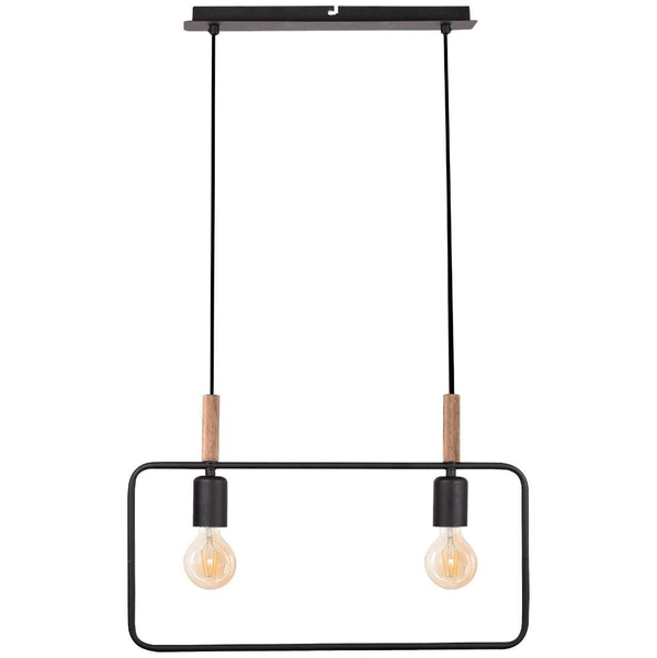 Skandynawska lampa wisząca Frame 32-73518 zwis ramka prostokątna czarna