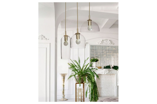 Kaskadowa lampa wisząca AZ3338 BLANCA 3 Azzardo glass brązowa