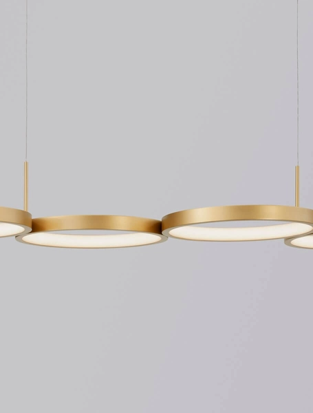 Lampa wisząca ringi GARCIA LE42828 Luces Exclusivas do salonu LED 41W 3000K złota