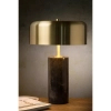 Marmurowa lampka stołowa MIRASOL 34540/03/30 Lucide czarny złoty