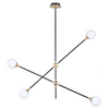 Wisząca lampa Spillo ST-9389-P4 Step sticks kule balls czarne złote