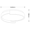 Ledowa lampa sufitowa Halo LP-1453/1C-38 BK LED 25W 3000-6000K czarny
