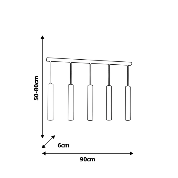 LAMPA wisząca JOKER MLP1412 Milagro loftowa OPRAWA metalowy ZWIS tuby białe srebrne