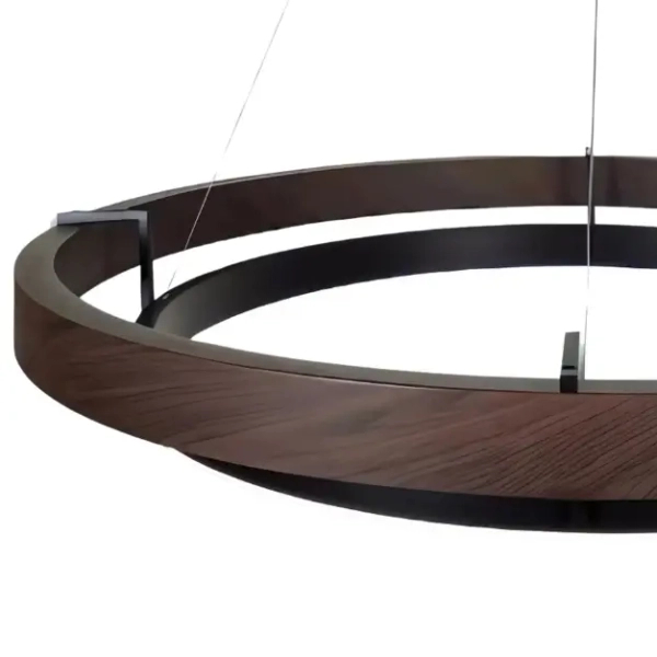 Pierścieniowa lampa wisząca Plato LWR-PLA LED 38W 3000K do salonu czarny