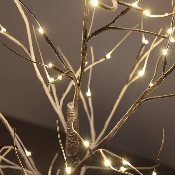 Ozdobna lampa podłogowa Christmas ABR-LSCH-64 Abruzzo IP44 drzewo brązowa