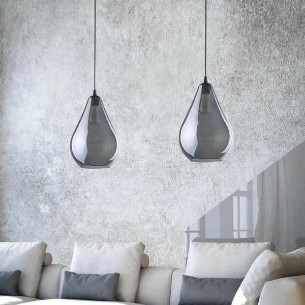 Zwisająca lampa Fuente 2326 TK Lighting kropla grafitowa czarna