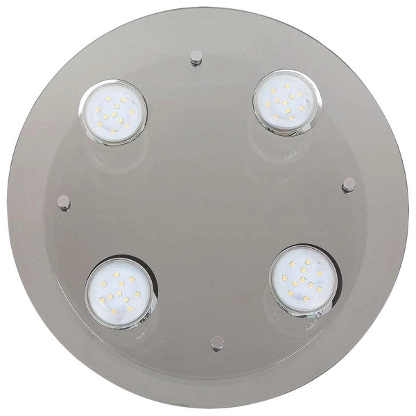 Plafon LAMPA sufitowa NAOMI 2644 Rabalux okrągła OPRAWA przydymiona chrom