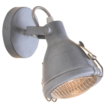 Industrialna LAMPA kinkiet CRODO 91-71101 Candellux metalowa OPRAWA ścienny reflektorek regulowany szary