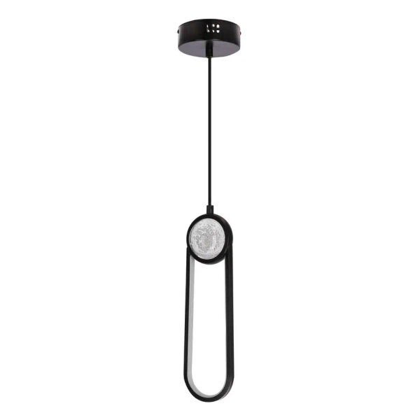Owalna lampa wisząca Lacrima 31-35585 LED 15W 3000K nad stół czarna