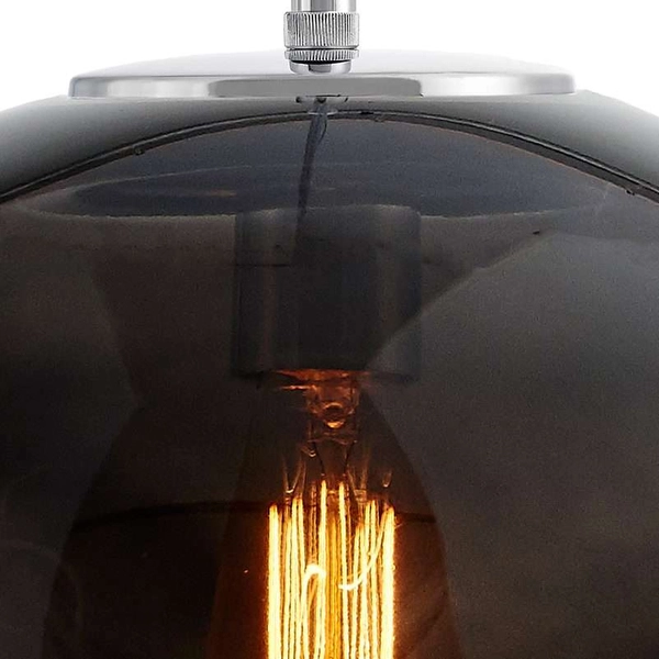 LAMPA wisząca AVIA 10424308 Kaspa szklana OPRAWA zwis kaskada grafitowa