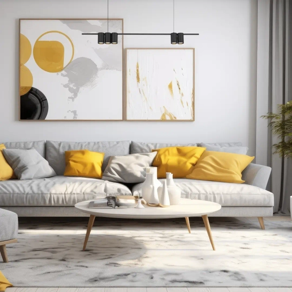 Metalowa lampa wisząca GENESIS ML0367 tuba metalowa czarna