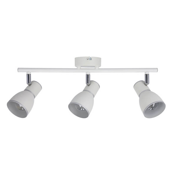 Potrójna lampa ścienno-sufitowa 93-63403 regulacja biała chrom