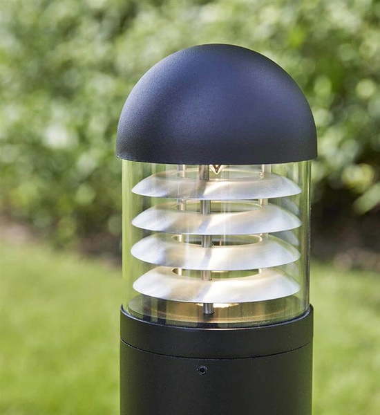 Stojąca lampa metalowa Garden LED 6W 3000K słupek ogrodowy czarny