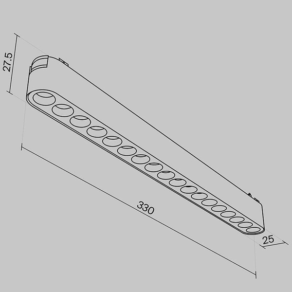 Szynowa lampa magnetyczna Points TR082-1-12W4K-M-W LED 12W 4000K owalna biały