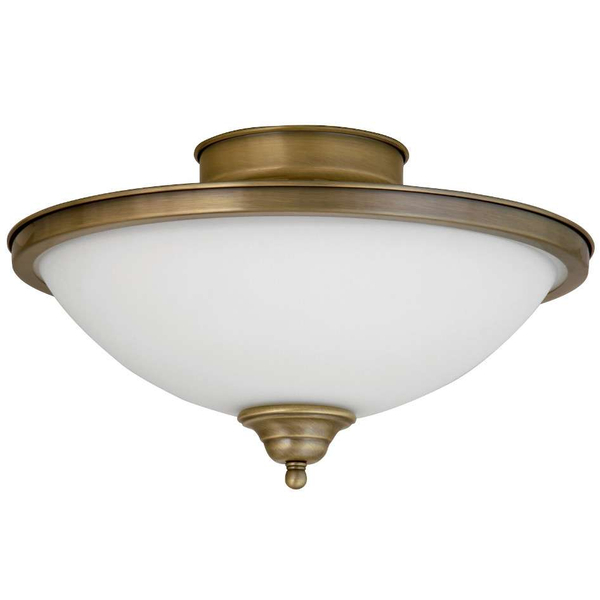 Sufitowa LAMPA plafon ELISETT 2759 Rabalux szklana OPRAWA kopuła natynkowa brązowa biała