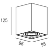 Spot Lampa sufitowa QUADRO SL 89200-BK metalowa kostka cube czarna OUTLET