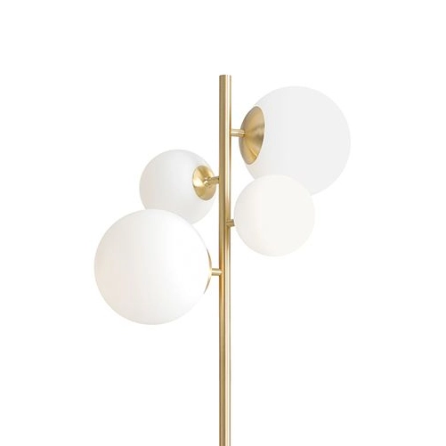 Szklane molekuły Bloom 1091A40 Aldex podłogowa lampa kule do sypialni