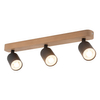 Reflektor sufitowy potrójny Top Wood 3292 TK Lighting okrągły drewniany