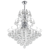 Pałacowa LAMPA wisząca Barcelona 6245/6 8C Elem metalowa OPRAWA kryształowy ZWIS żyrandol chrom
