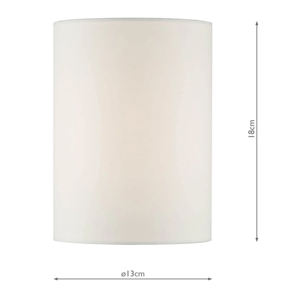 Klosz minimalistyczny Tuscan S1061 Dar Lighting tkaninowy tuba biały