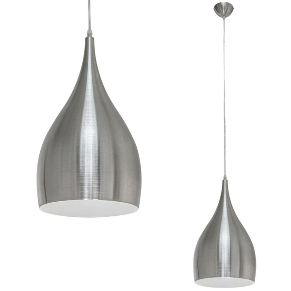 Loftowa LAMPA wisząca 8122/1-02 Elem metalowa OPRAWA zwis łezka aluminium