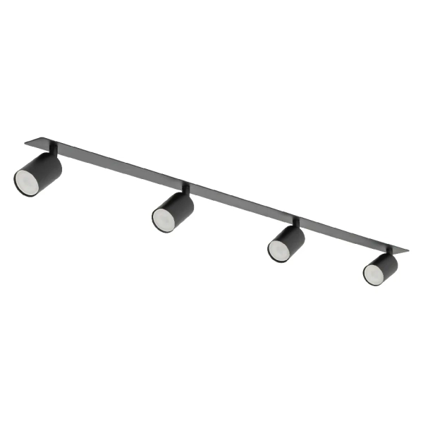 Podtynkowa lampa do przedpokoju Nex 10801 tubki na belce czarny