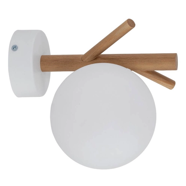 Kinkiet ścienny Sheron 5307 TK Lighting boho eko drewniany biały